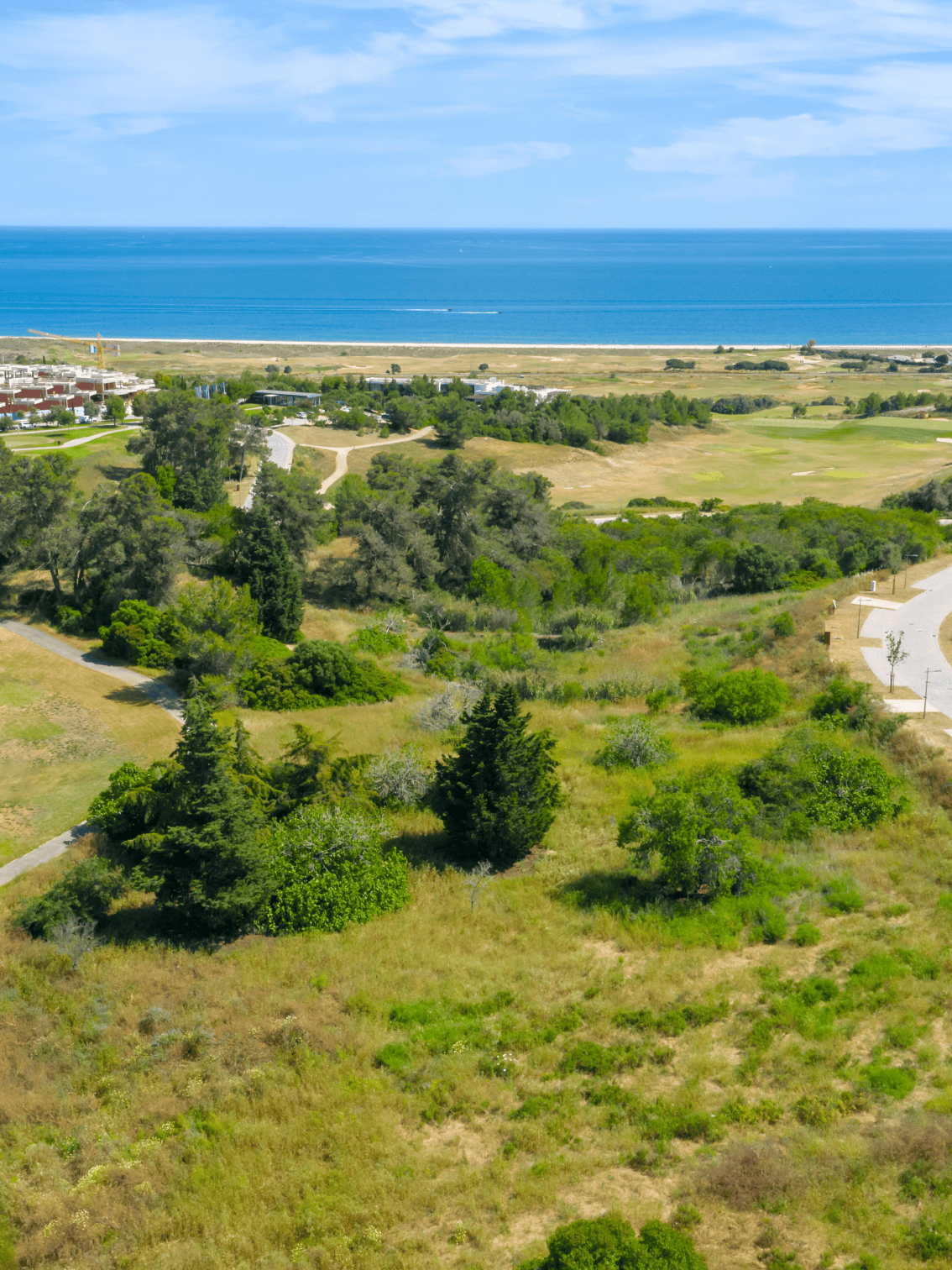 Vista de terrenos para construção com vista mar em Palmares, Lagos.